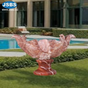 Red Rooster Marble Planter, JS-P166